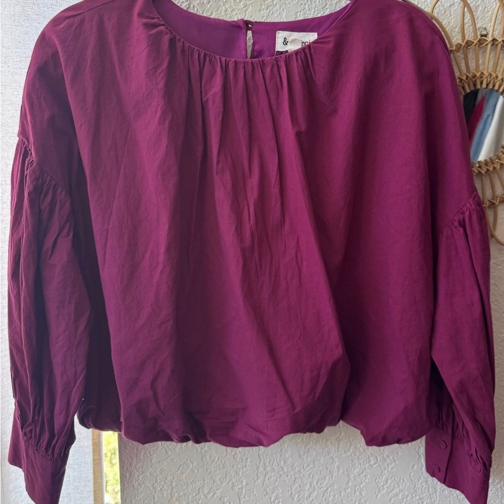 &merci Gathered Bubble Blouse